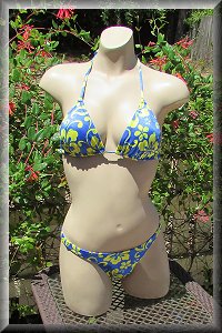 Blue Hawaii Bikini Set.