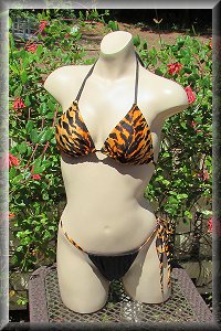 Le Tigress Black Bikini Set.