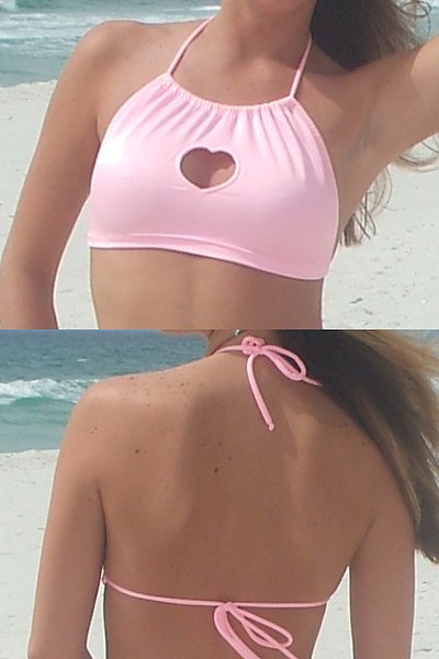 midriff swim top