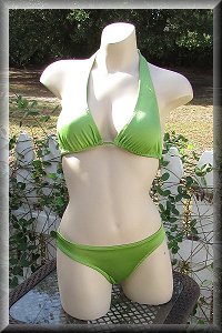 Moss Green swimwear fabric samples