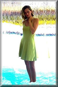 Hypoallergenic Organic Eco FriendlyMini Halter Flair  Dress.