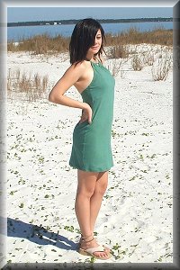 Hypoallergenic Organic Eco Friendly Mini Scarf Halter Dress.