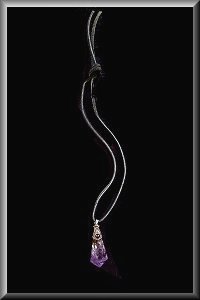 Garnet Crown Necklace Amethyst Necklace.