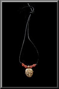 Tribal Mask Necklace.