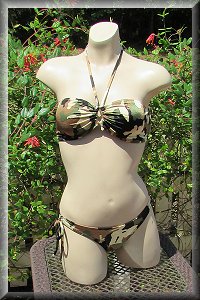 Army Camo Low Rise Bikini Set.