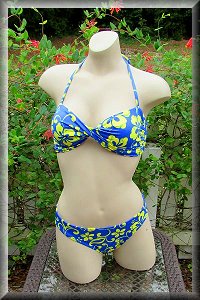 Blue Hawaii Bikini Set.