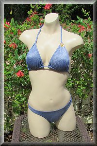 Blue Jean Bikini Set.