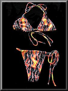 Flames Bikini Set.
