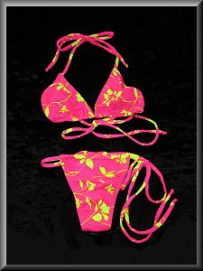 Floral Vine Bikini Set.