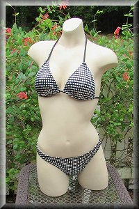 Rainbow Black Hologram Bikini Set.