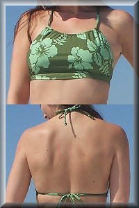 Ginger Snap Tie Bikini Top.