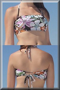 Breezy Tube Tie Bikini Top.